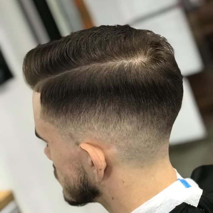 Tapered Haircut with Side Part