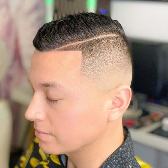 comb over side fade