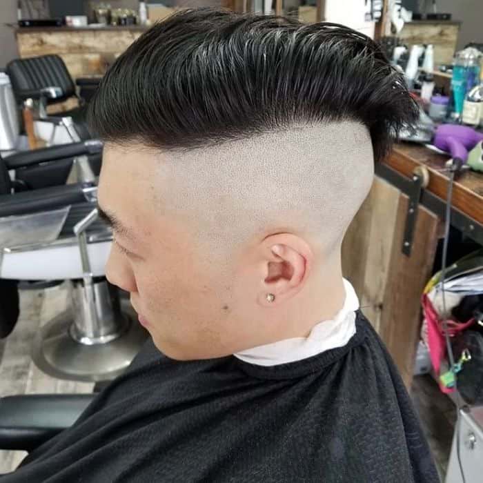 Comb Over with Shaved Sides