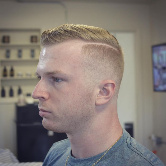 Hard Part Haircut Military