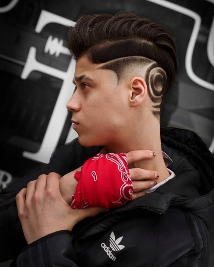 Disconnected Pompadour with Hair Design