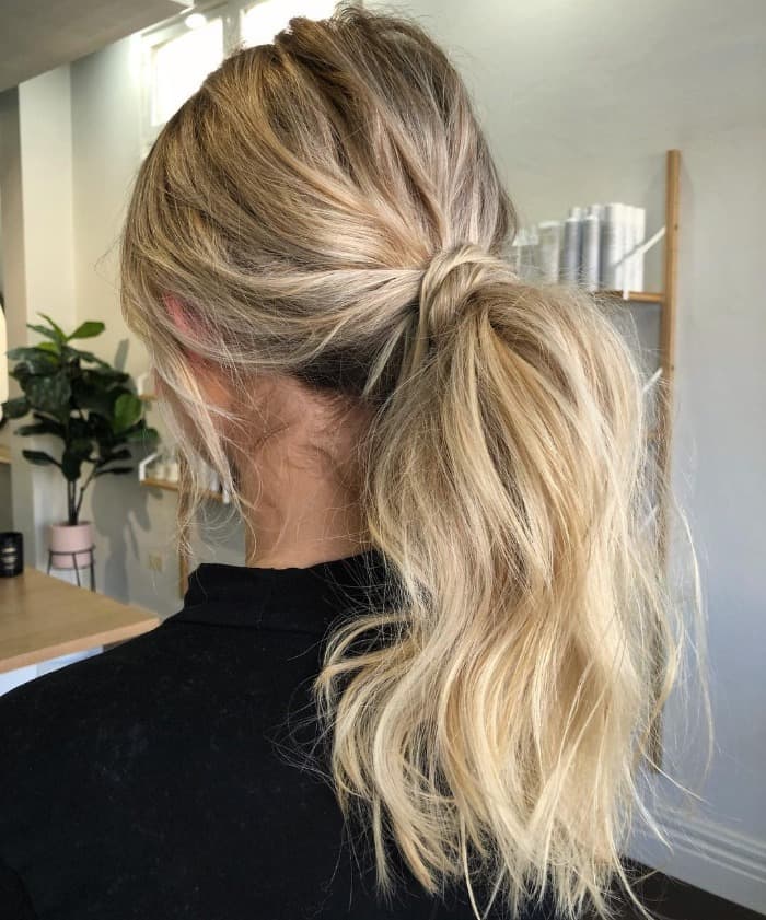 Double Messy Ponytail