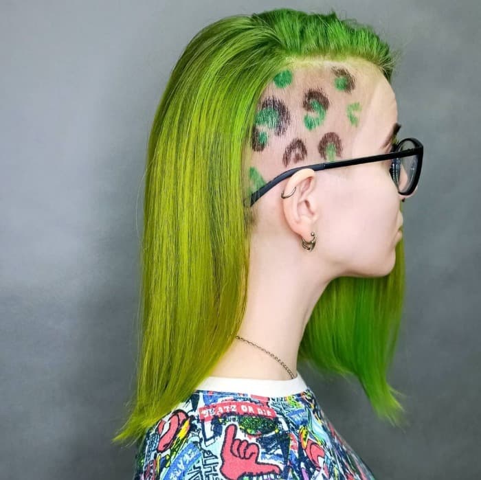 Side Undercut with Color Pop
