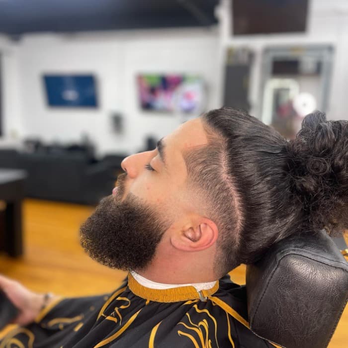 Full Bun with a Long Beard