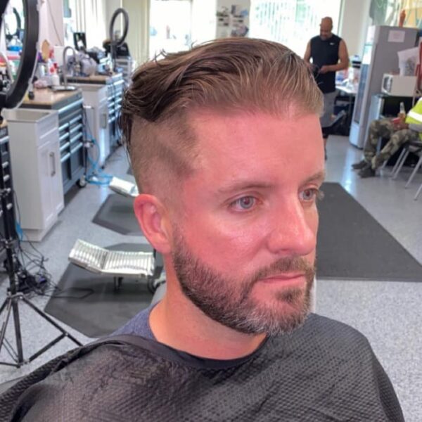 Brad Pitt Fury Hairstyle The Iconic Undercut Guide Hairstyle on Point