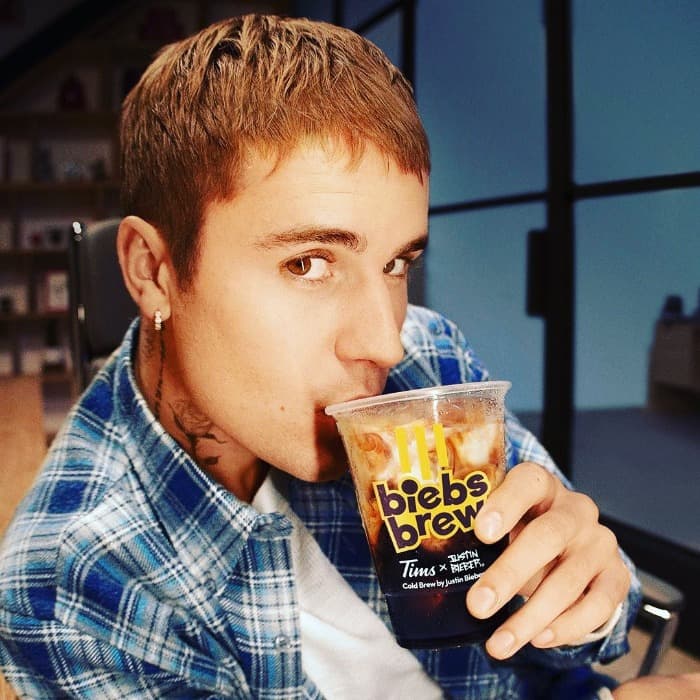 Justin Bieber brown hair