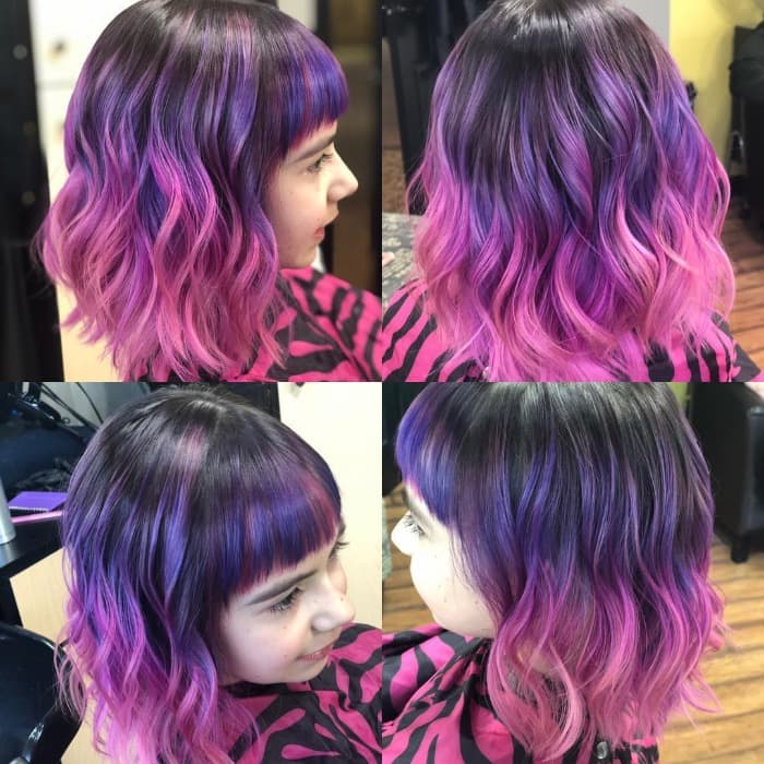 Curly Purple Undercut 1