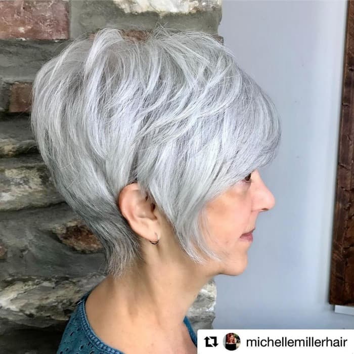 Icy Gray Pixie