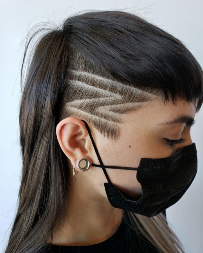 Mullet Haircut with Undercut