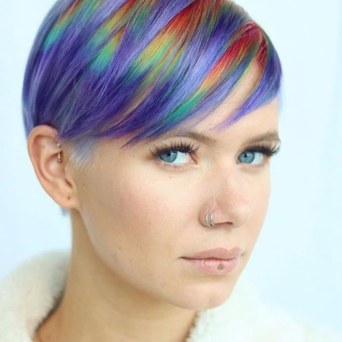 Slicked-to-the-Side Pixie