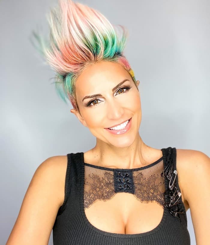 Spiked Blonde Mohawk