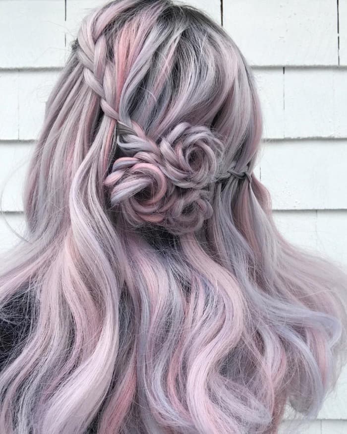 Triple Flower Braids