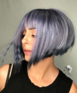 Inverted bob haircut