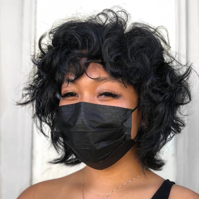 Layered Curly Bob