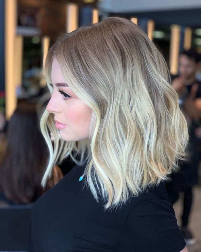 Dishwater Blonde Bob with Layers and Highlights