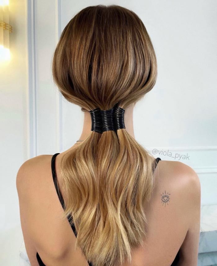 Metal Cuff Ponytail