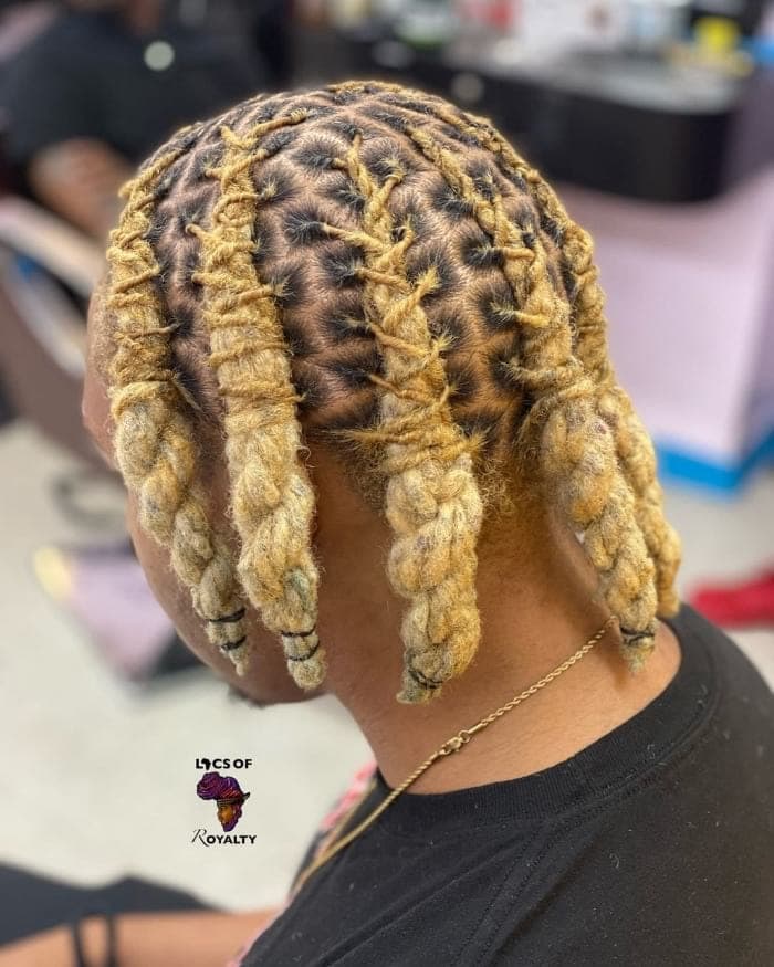 Blonde Twists with Loose Ends