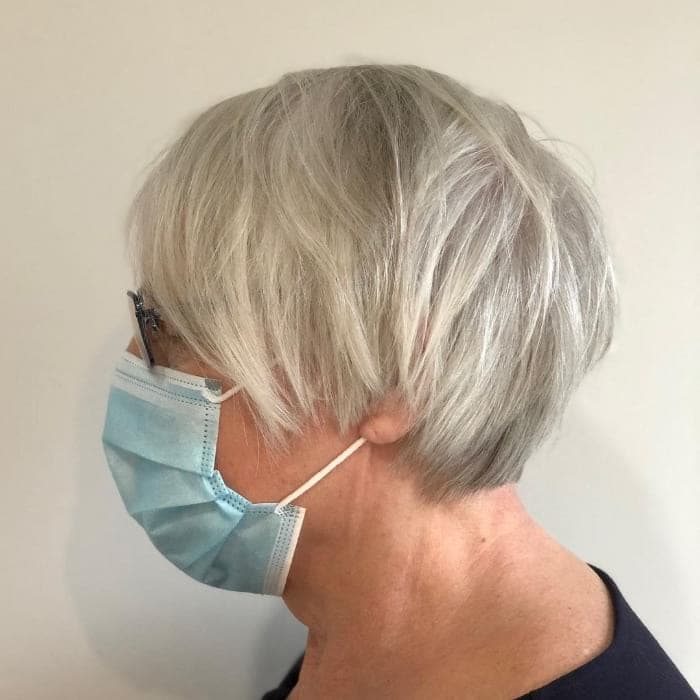 Choppy pixie cut for over 60