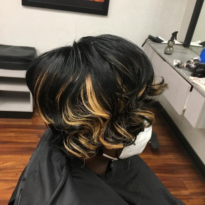 The Two-Toned Curly Bob