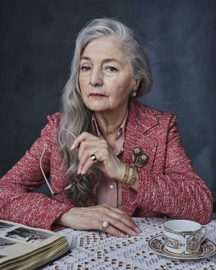 Curly Hair Style for Senior Women