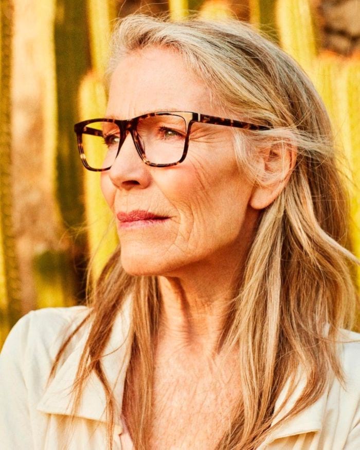 French Bob for Older Women with Glasses