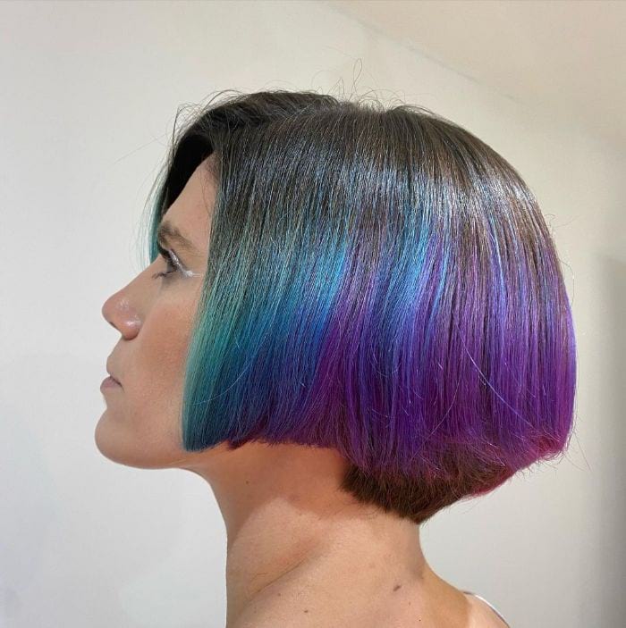 French bob with highlights