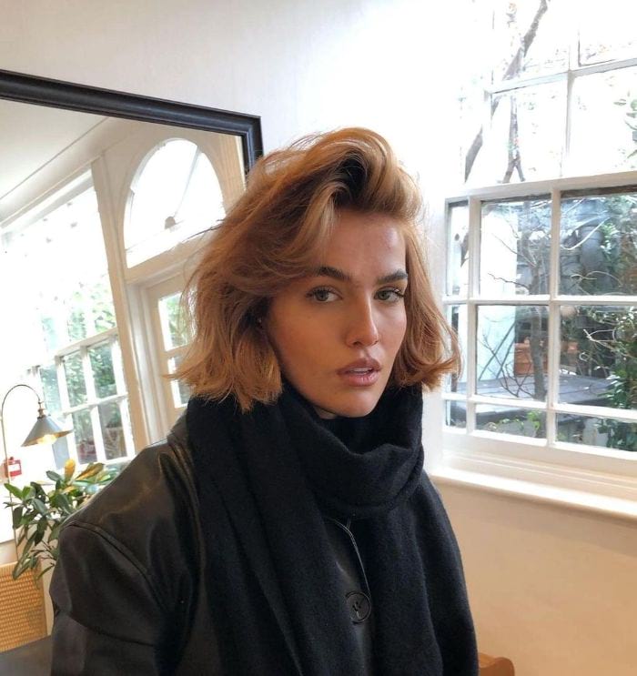 Modern French Bob with Side Bangs