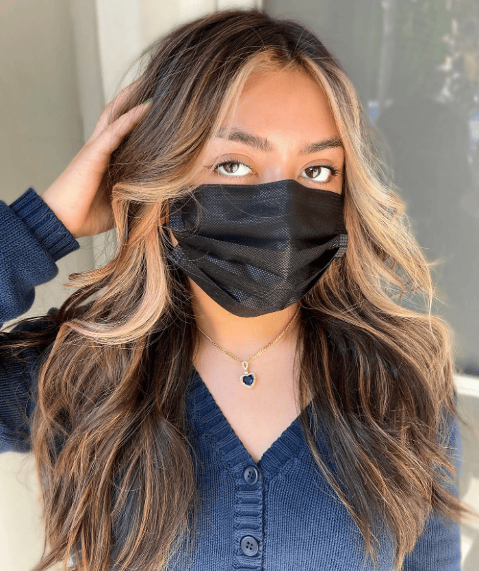 Low-Maintenance Balayage Money Piece