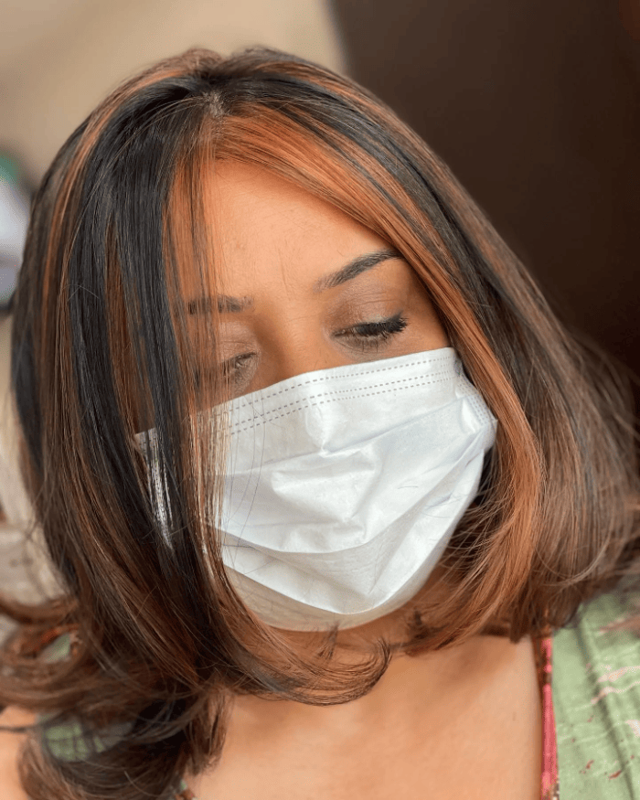 Money Piece for Short Hair