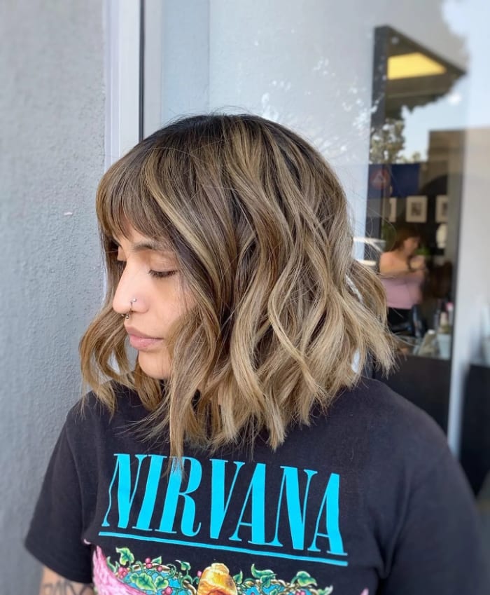 Dirty Blonde Hair with Balayage