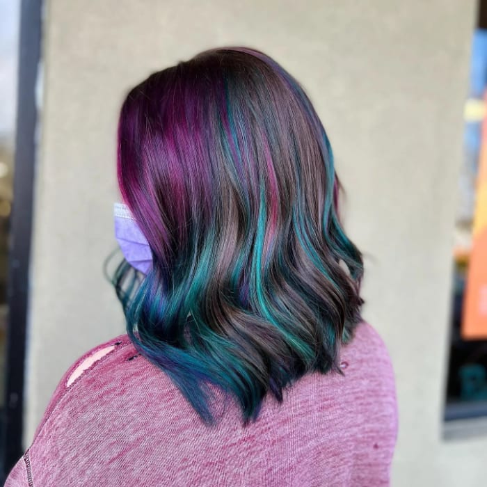 Tri-Color Balayage on a Bob