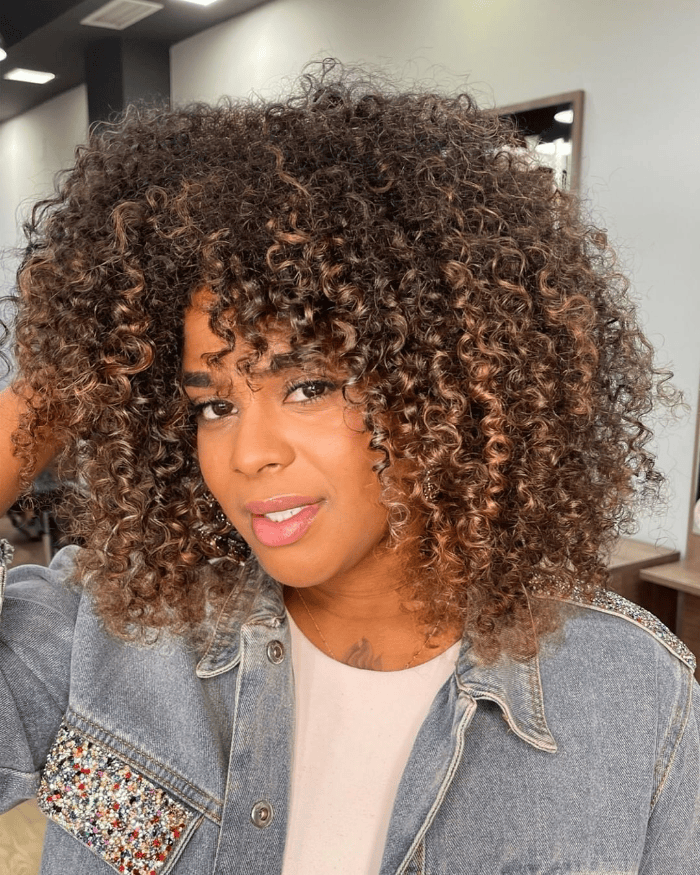 African American Golden Balayage