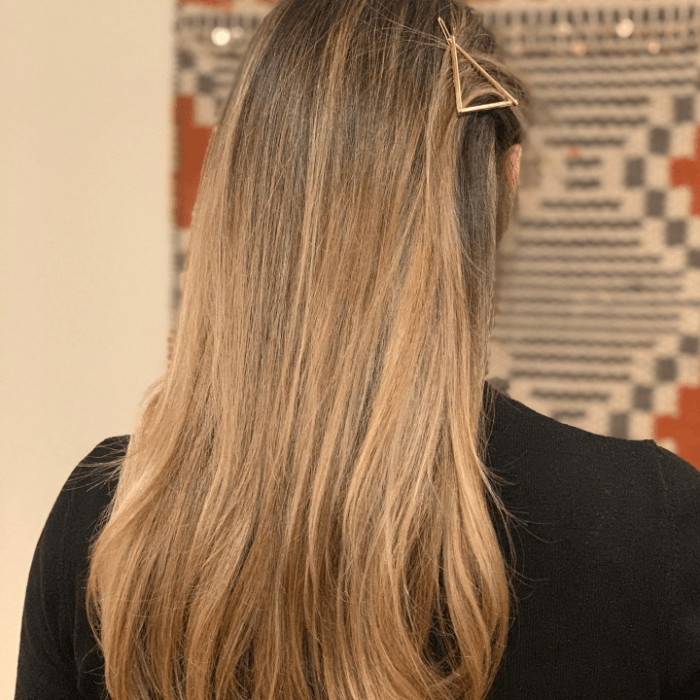 Blonde Balayage With Statement Clips