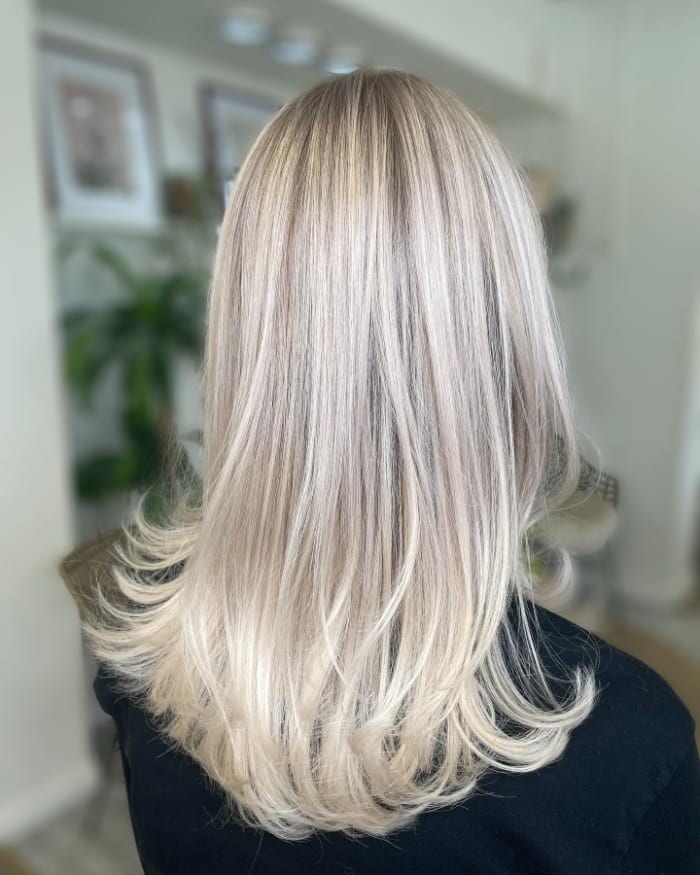 Long Platinum Blond Locks