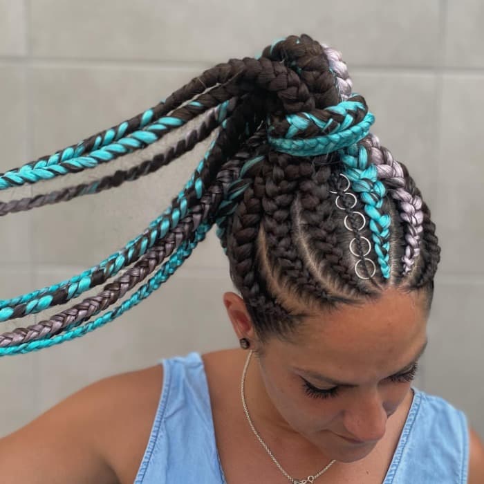 Brunette Macrame Braid