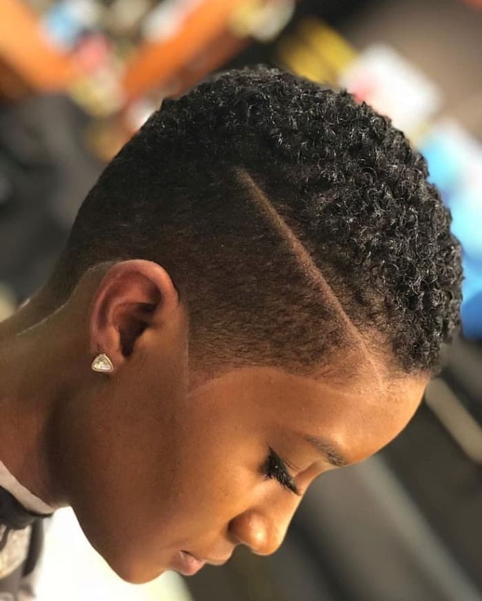 haircut designs for black women