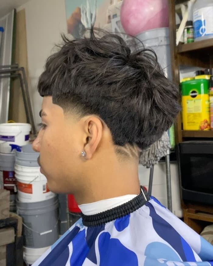 taper fade with part