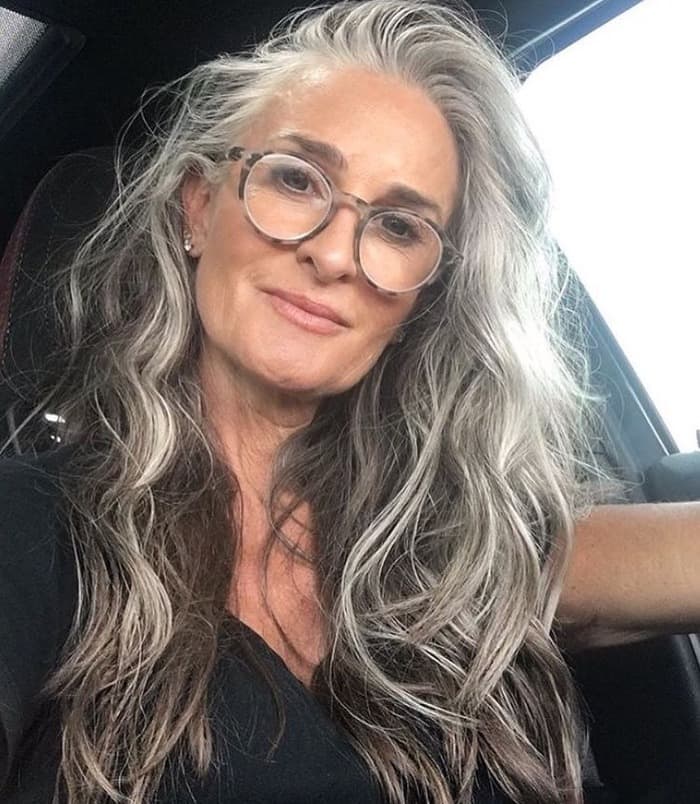 Long Waves For Women Over 60 With Glasses