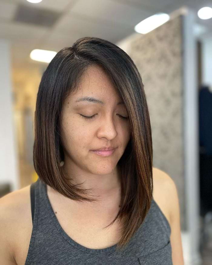 Asymmetrical Shoulder Cut