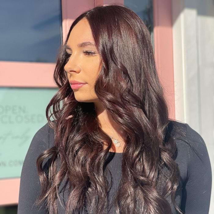 Long and Tousled With Middle Part