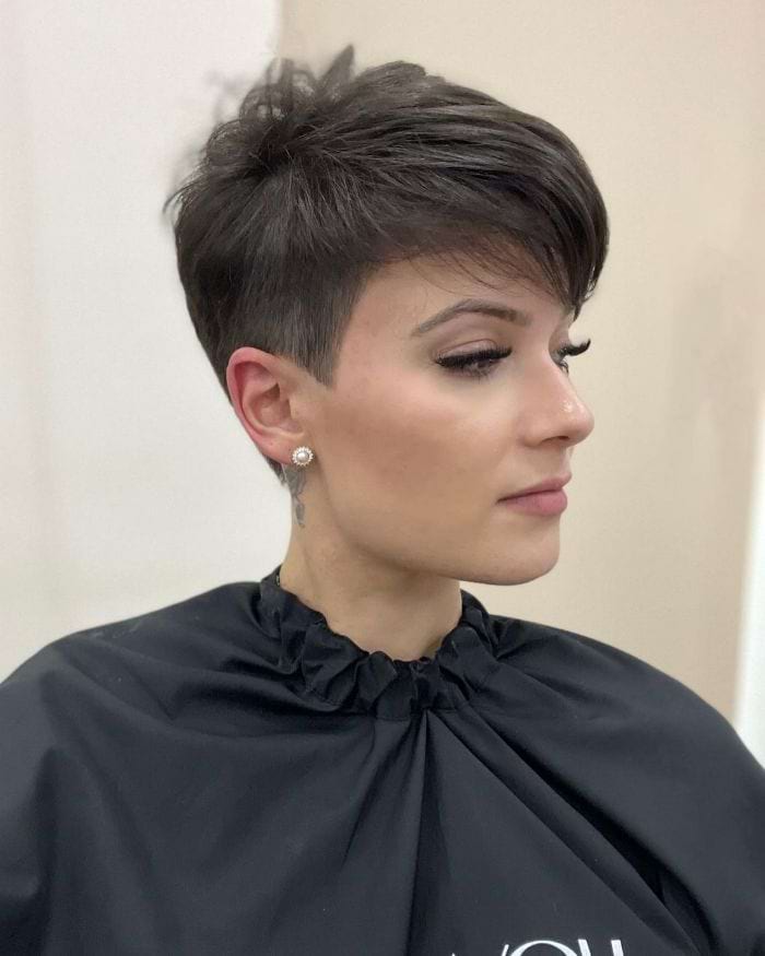 Side-Swept Pixie Cut