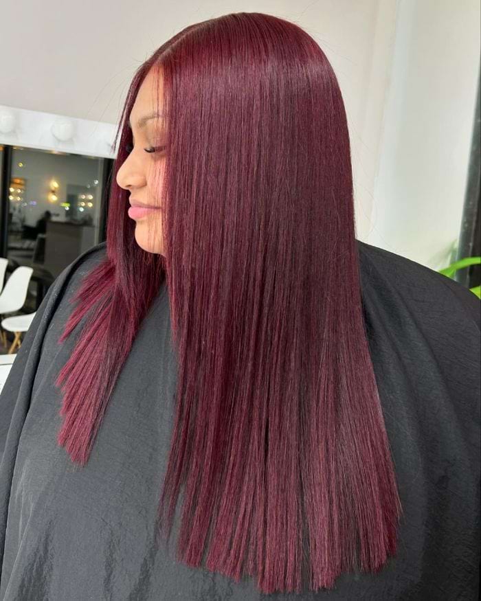 Straight Cut for Oval Shaped Face
